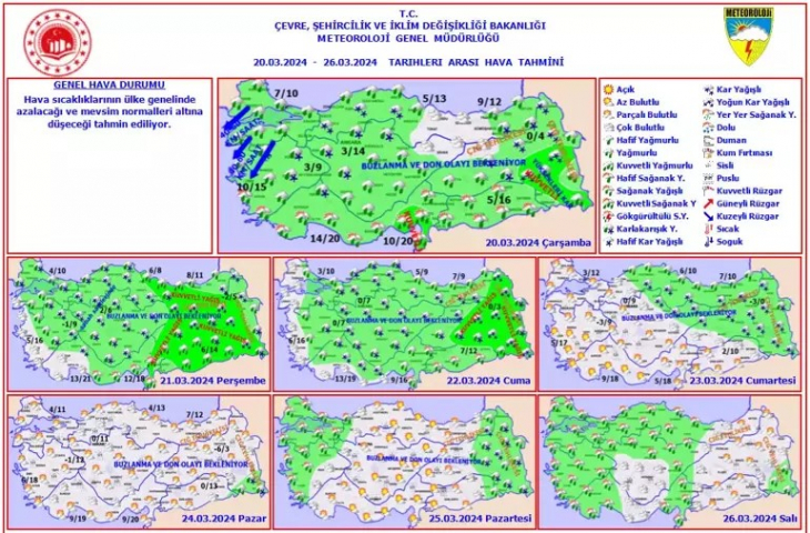 Meteoroloji yeni haritayı paylaştı! İşte il il kar ve yağmur beklenen yerler...