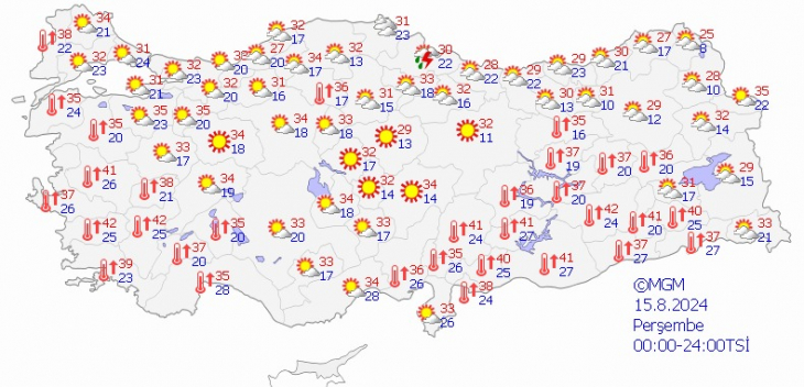 Meteoroloji açıkladı! Siirt ve çevre illerde hava sıcaklıkları 40 dereceyi aşacak