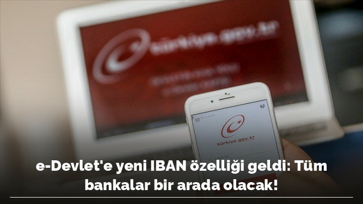 e-Devlet'e yeni IBAN özelliği geldi: Tüm bankalar bir arada olacak!